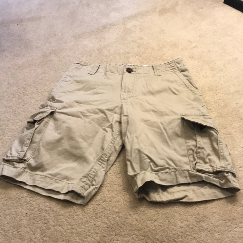 Tan cargo shorts